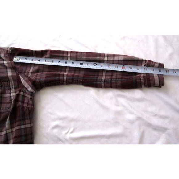 Women's Duluth Trading Plaid Cotton Button Long Sleeve Shirt Sz S (WB258) - Picture 7 of 7